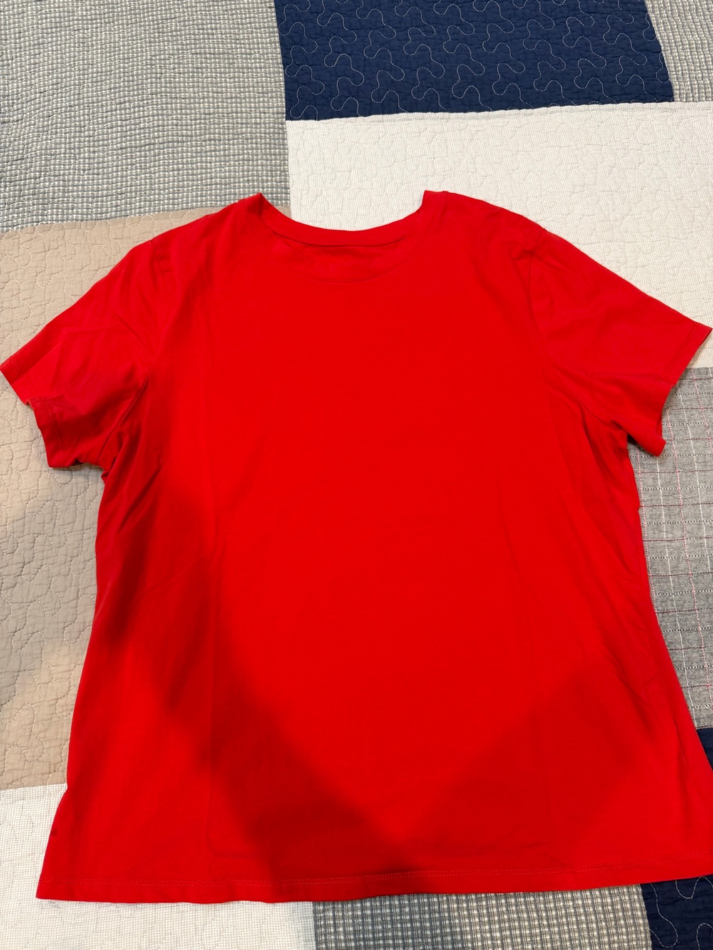 a new day Red Crewneck Short Sleeve Tee